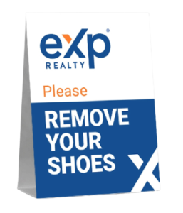 exp remove shoes signs 18.25x11-1-1