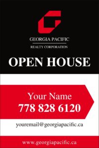 georgia pacific apc a-frame open house signs 24x36