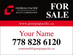 georgia pacific car magnetic signs 18x24