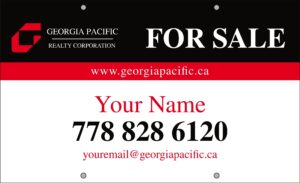 georgia pacific large for sale signs 36x22