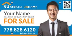 nu stream condo for sale signs 12x24