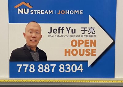 real estate open house sign