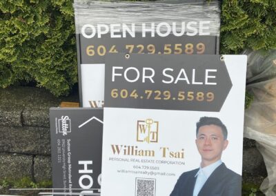real estate sign at low price