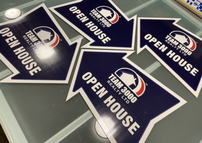 real estate open house signs