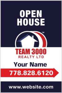 team 3000 apc a-frame open house signs 24x36