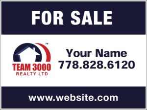 team 3000 car magnetic signs 18x24