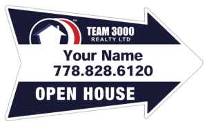 team 3000 cut out arrows directional signs 14x24