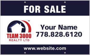 team 3000 large for sale signs 36x22