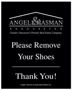 Angell Hasman remove shoes signs