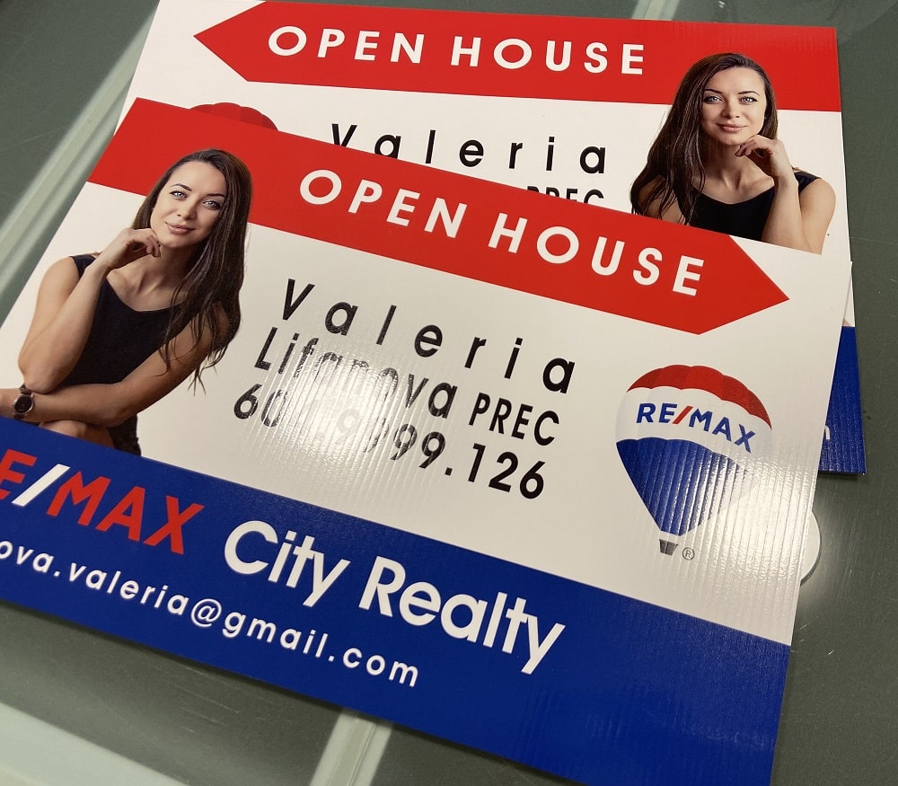 REMAX real estate signs