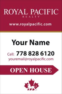 royal pocific apc a-frame open house signs 24x36