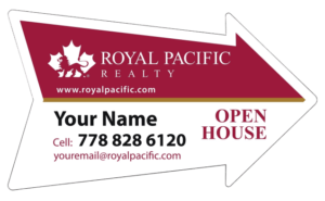 royal pocific cut out arrows directional signs 14x24