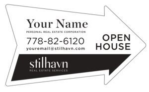 stilhavn cut out arrows directional signs 14x24