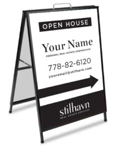 stilhavn metal a-frame open house signs 24x36