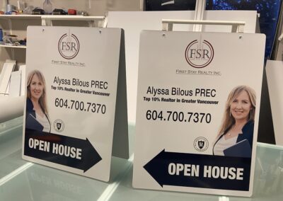 a-frame real estate signs