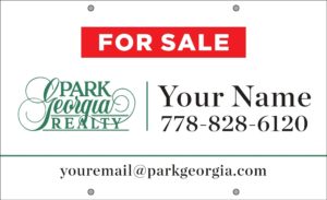 park georgia large for sale signs 36x22