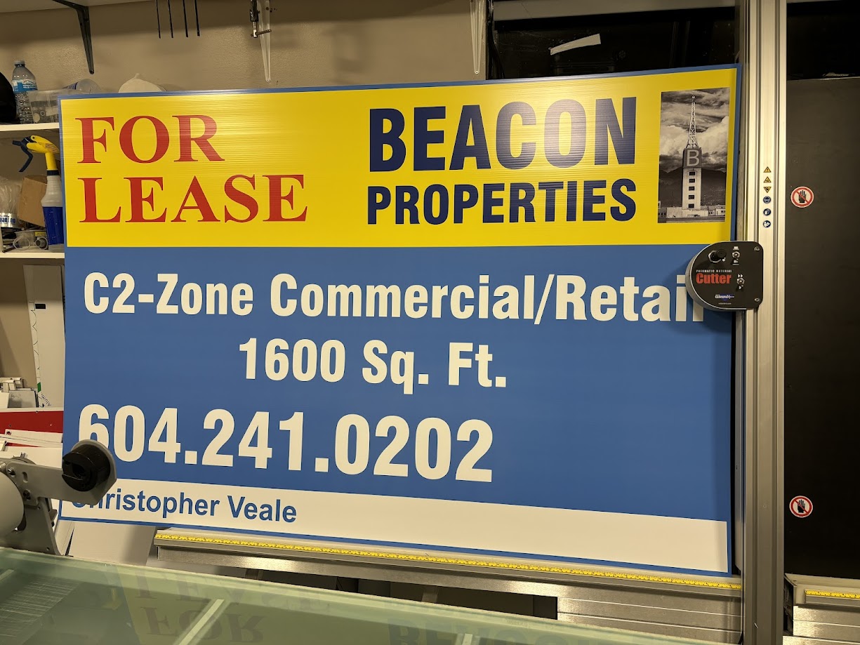 coroplast sign Coquitlam