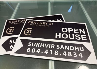Century 21 real estate signs
