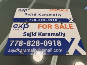 Exp Realty real estate signs Vancouver