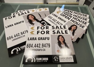 Team 3000 Realty real estate signs Coquitlam