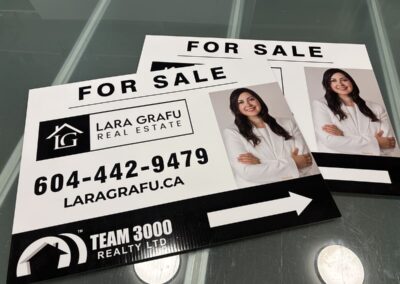 Team 3000 Realty real estate signs Vancouver