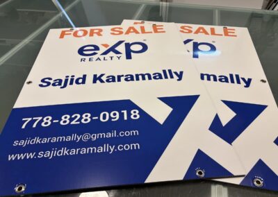 real estate signs for Exp realtors