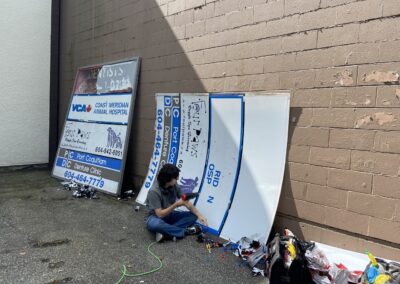 Shop signs production