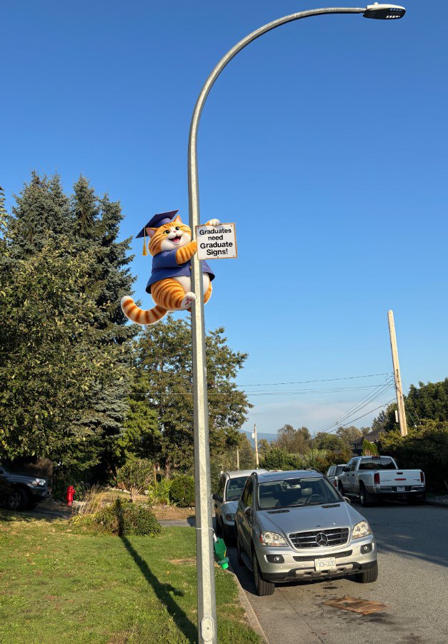 GRAD SIGNS life size cardboard figures cheap to order in Vancouver.