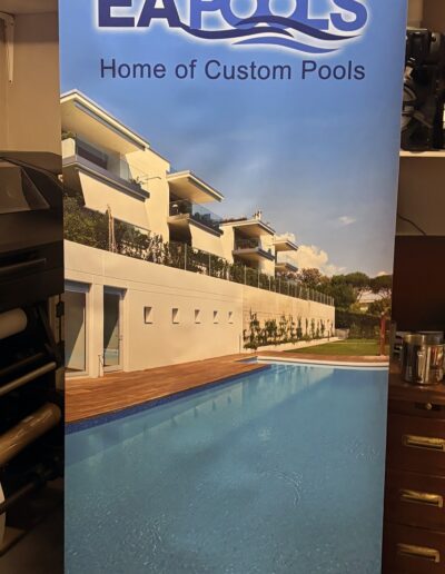 Roll Up Banner Stand cheap to order in Vancouver.