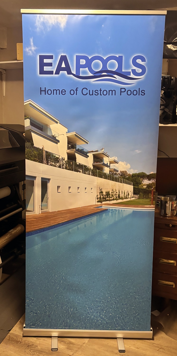 Roll Up Banner Stand cheap to order in Vancouver.