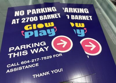 A-frame sign in Vancouver at low prices for all customers