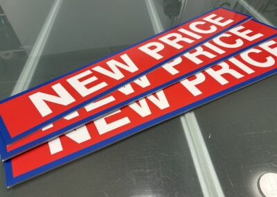 Advertising Coroplast Signs for various types of businesses.