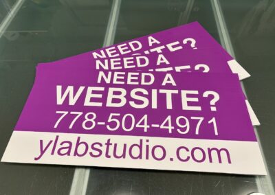Advertising Coroplast Sign in Vancouver at competitive prices.