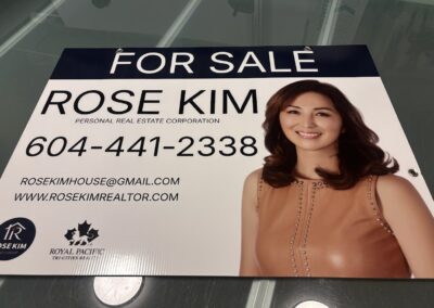 Advertising Coroplast Signs for Realtors.