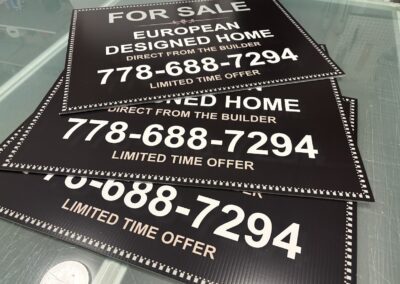 Advertising Coroplast Signs in Vancouver at competitive price