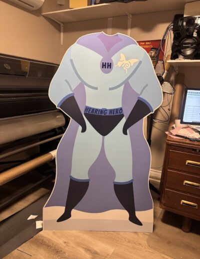 Life-Size Cardboard Cutout in vibrant custom designs