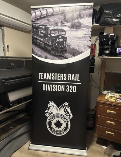 Retractable banner in Vancouver at competitive prices, custom-made from a professional manufacturer