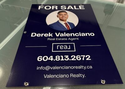 Cheap custom realtor signs in any design in Vancouver