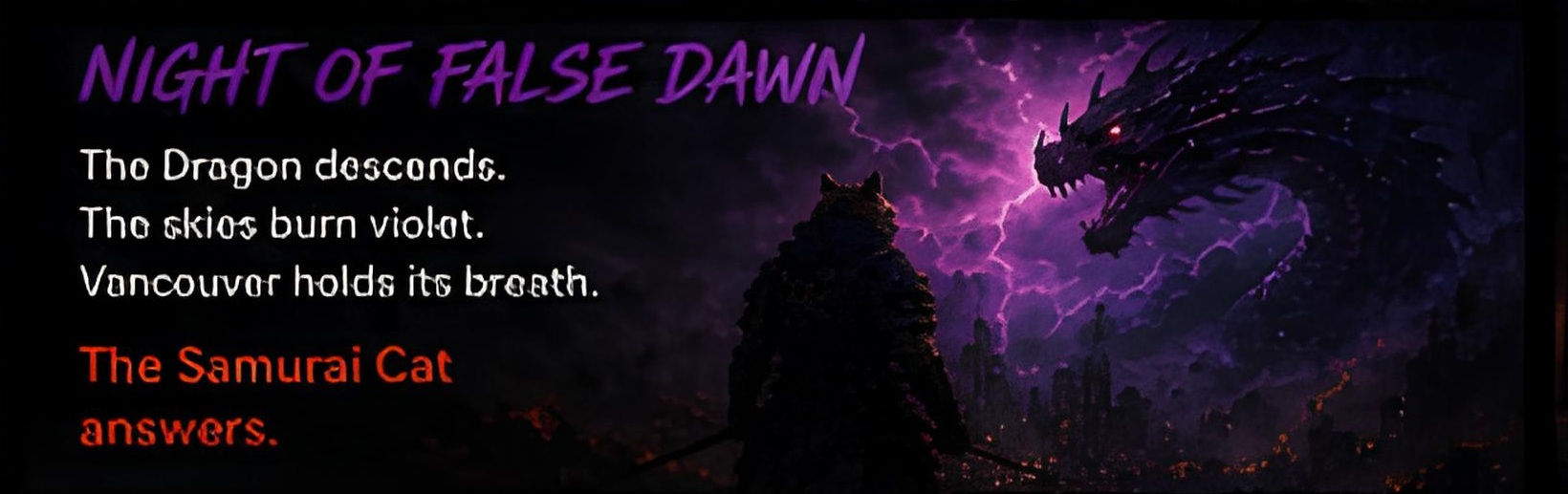 Night of False Dawn Vancouver 2049