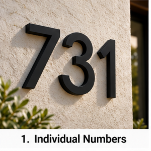 individual numbers signs in Vancouver