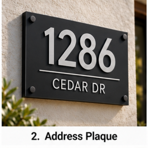 address plaque signs in Vancouver
