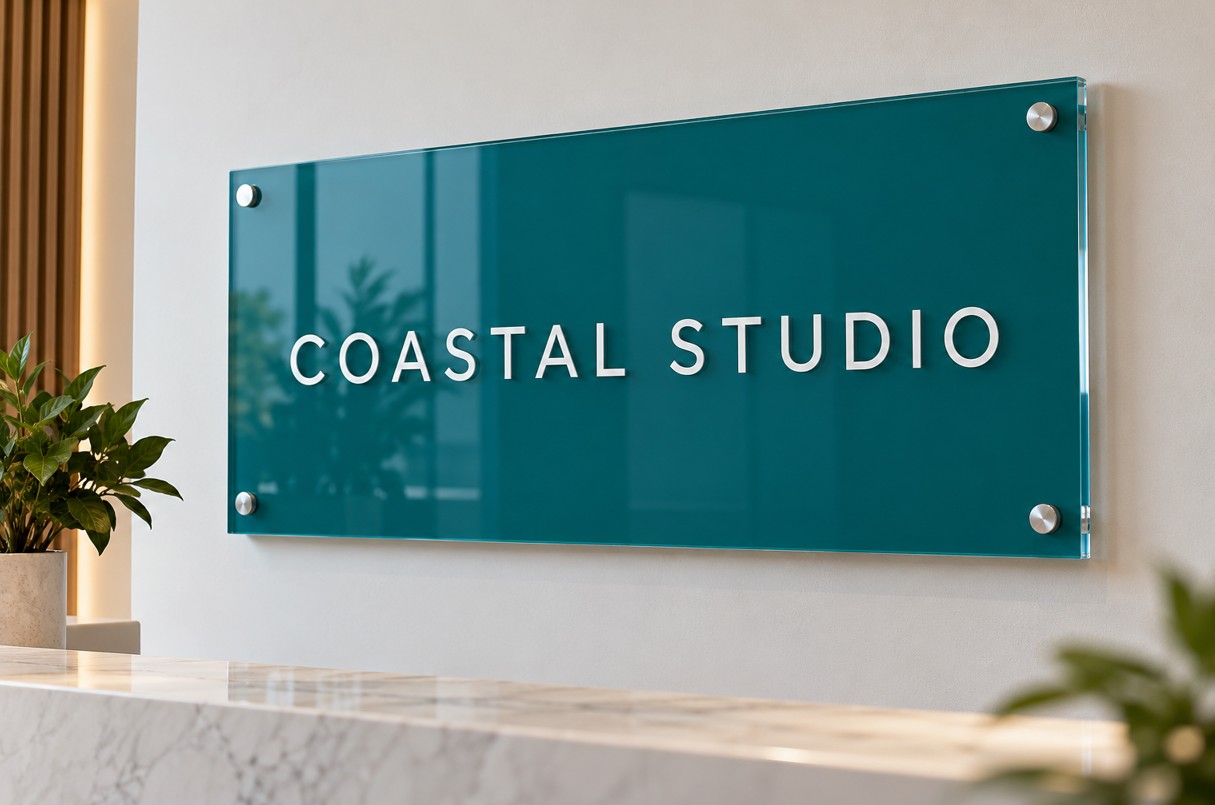 back painted acrylic signs