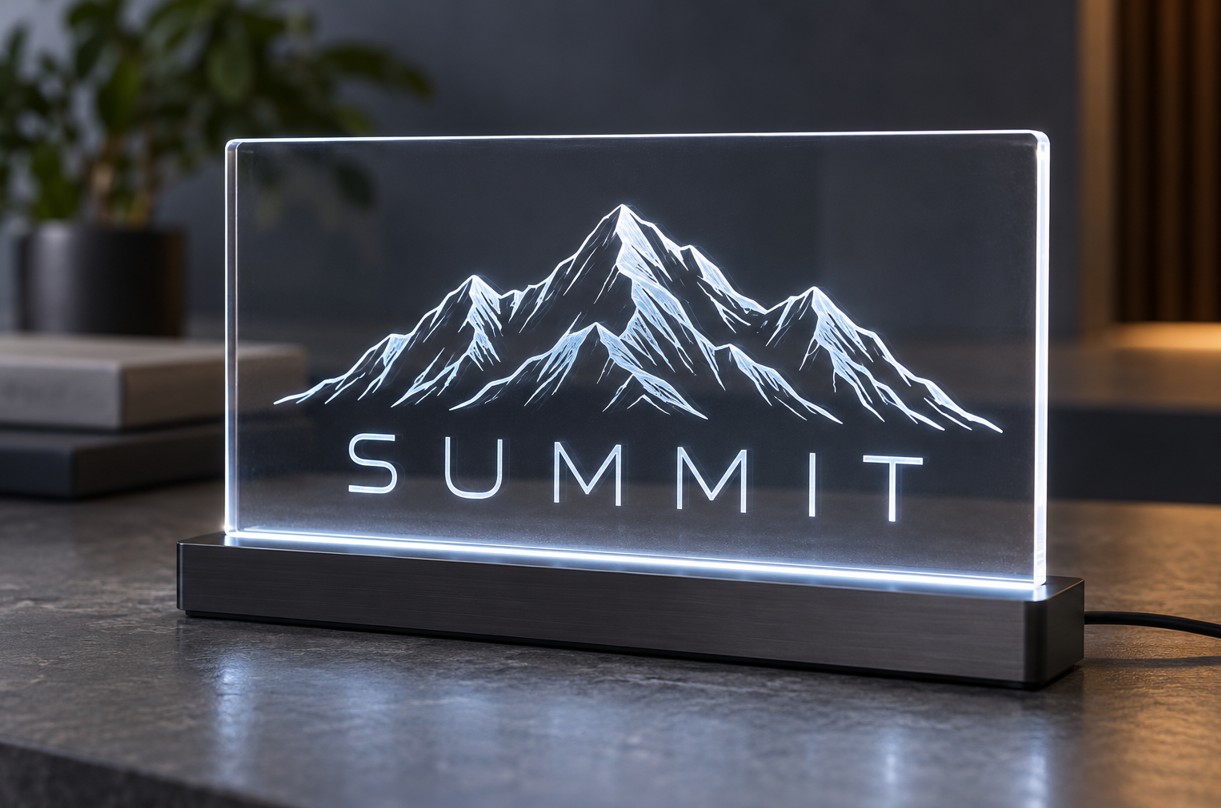 edge lit acrylic signs in vancouver