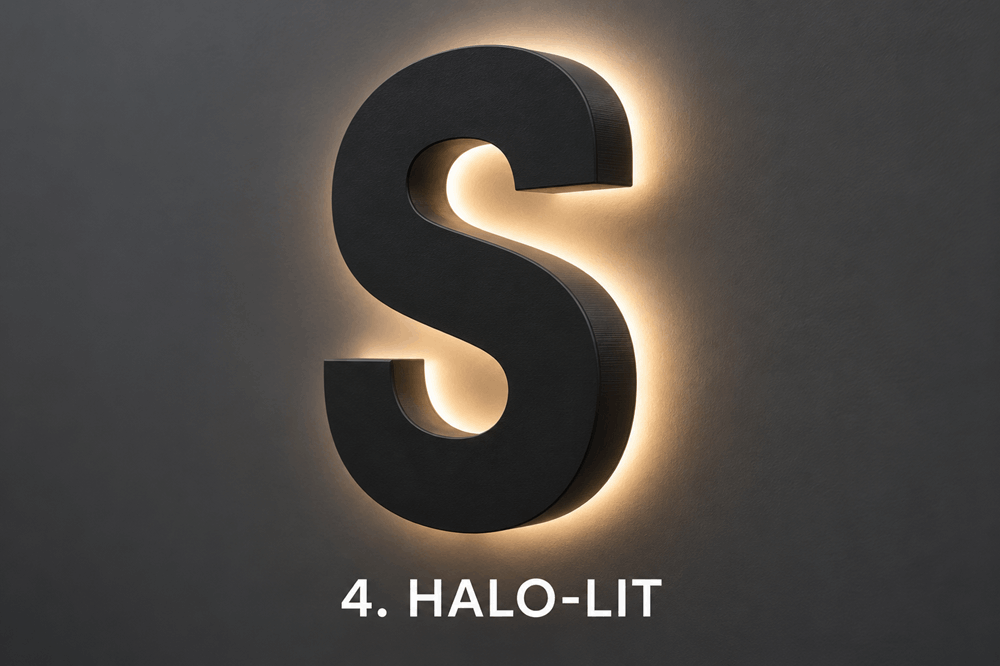 halo lit channel letters