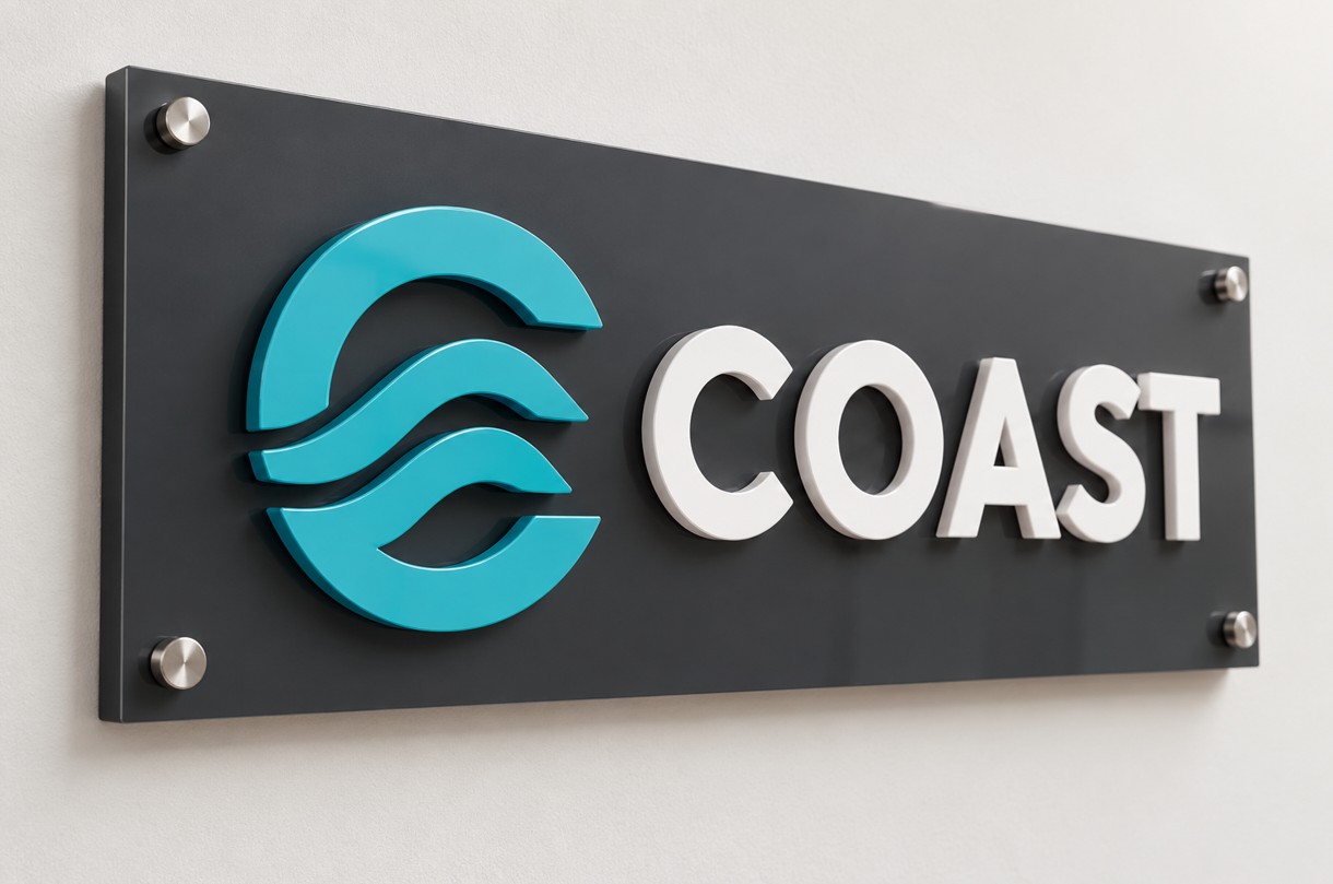 layered acrylic signs