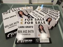 Team 3000 Realty real estate signs Coquitlam