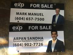 Real Estate for sale Signs
