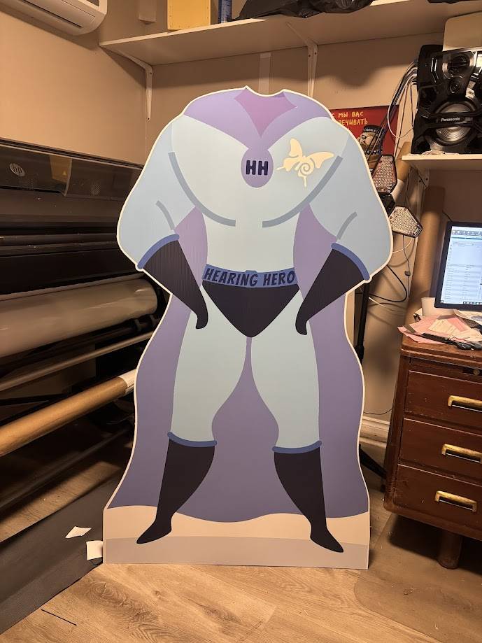 Life-Size Cardboard Cutout in vibrant custom designs