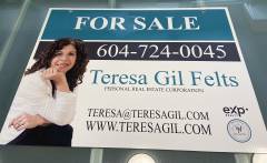 Real estate for sale sign