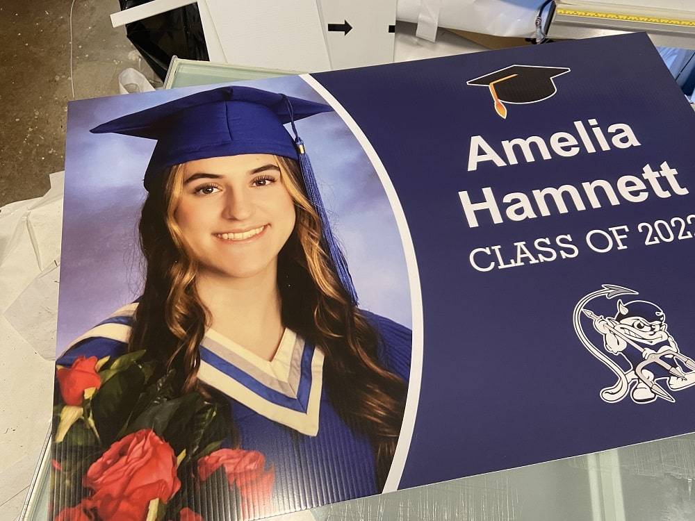 Graduation lawn signs